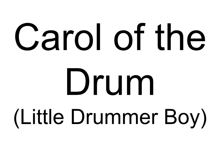 Carol of the Drum