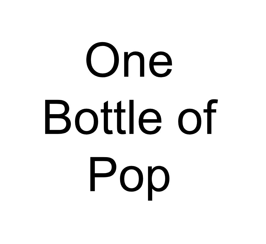 One Bottle of Pop